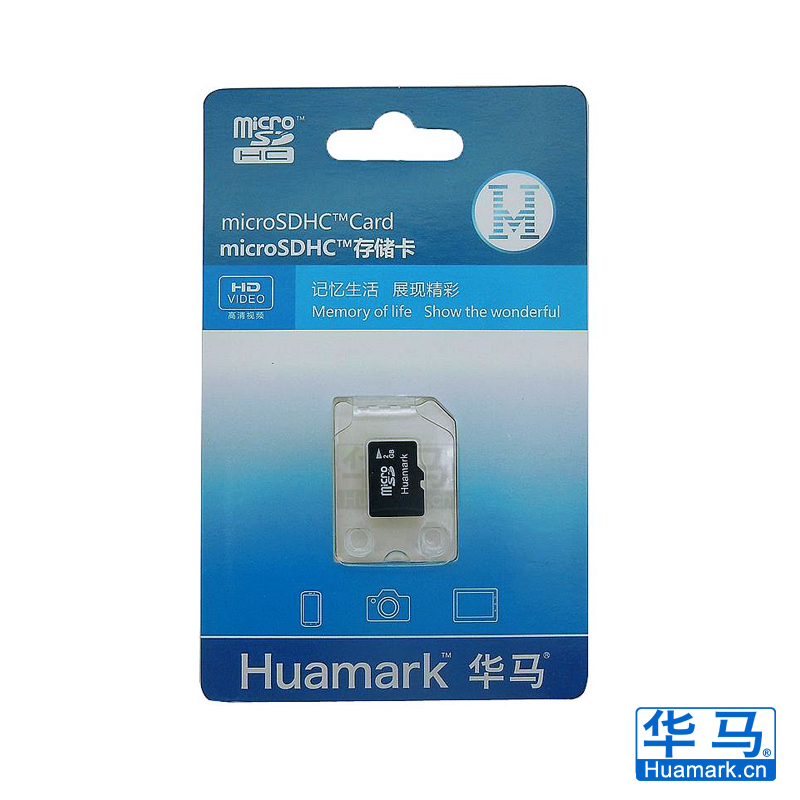 华马microSDHC存储卡Class4 2G