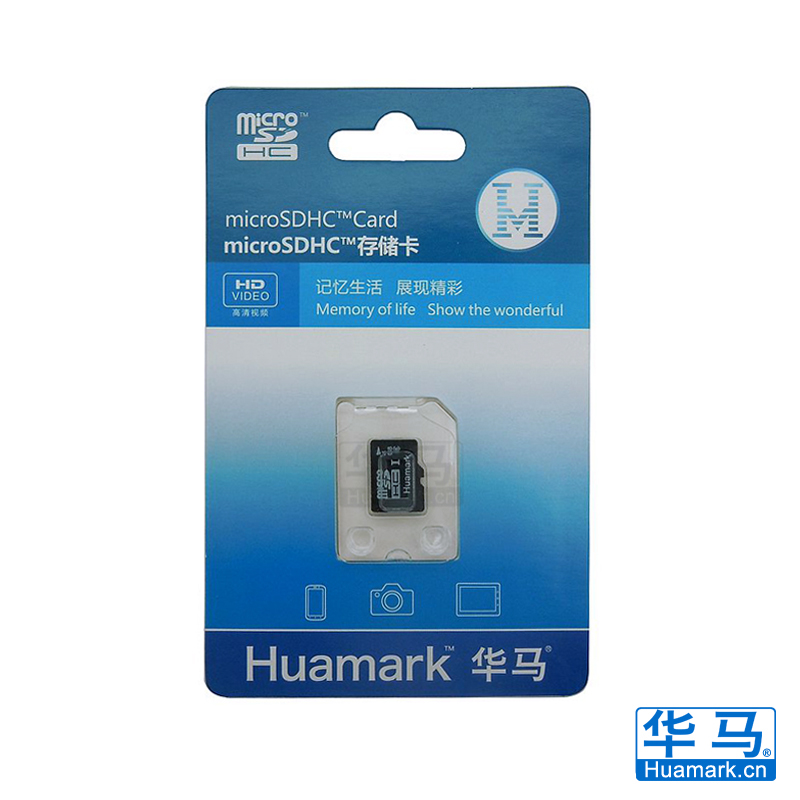 华马microSDHC存储卡Class4 4G